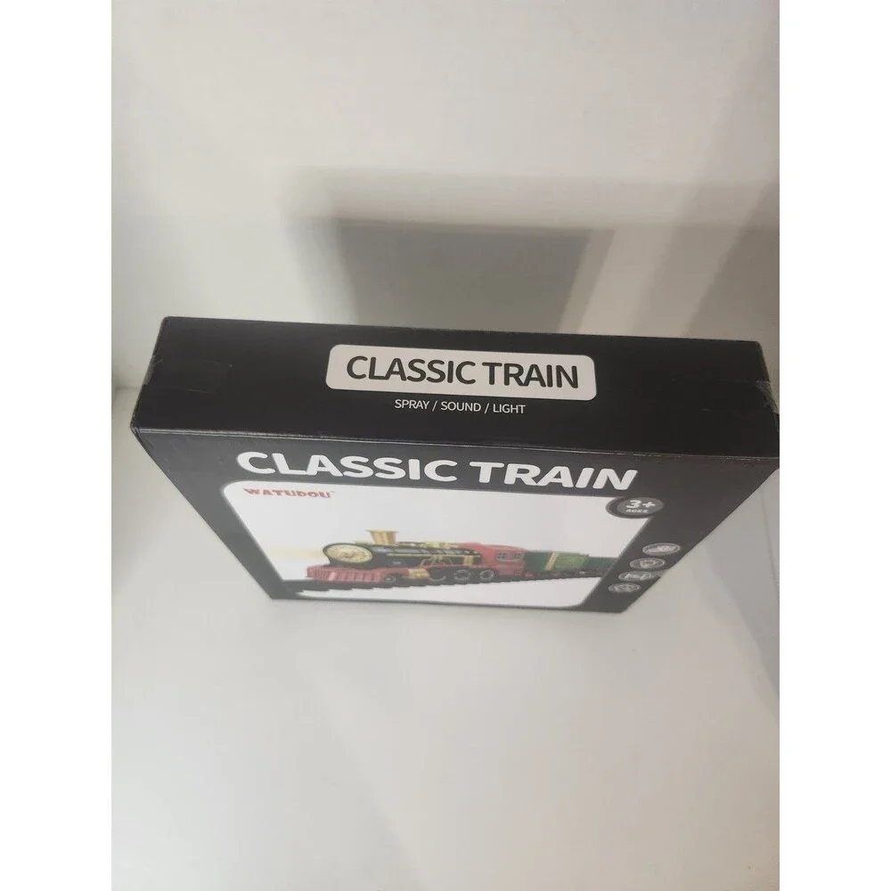 Watudou BJ2505B Black Red ‎HO Scale Classic Train Toy Set For Ages 3+